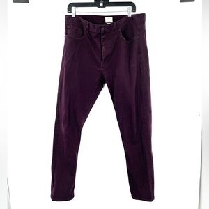 Club Monaco purple skinny pants trousers size 34/36